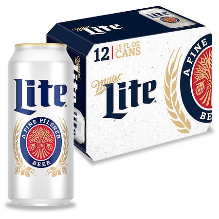Miller Lite Beer- 12pk/16 fl oz Cans
