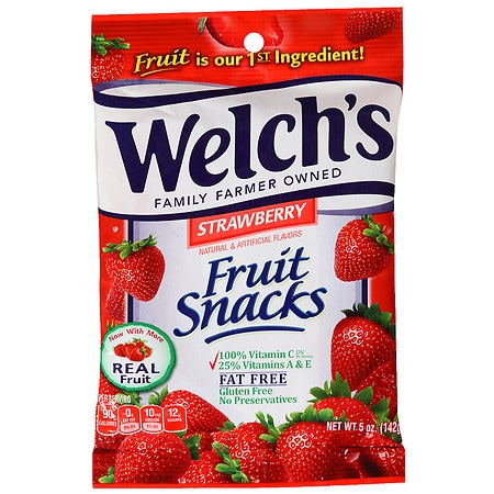 Welch s Strawberry Fruit Snacks  5 Oz.