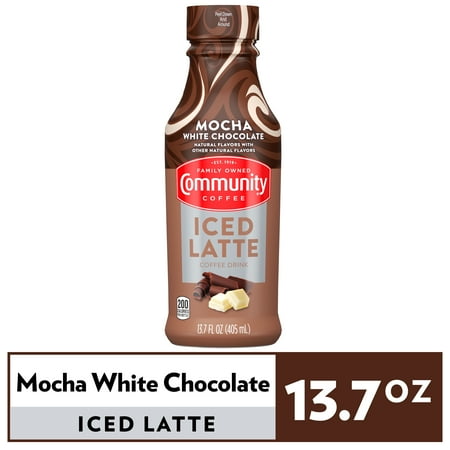 Community Coffee Mocha White Chocolate Iced Latte 13.7oz