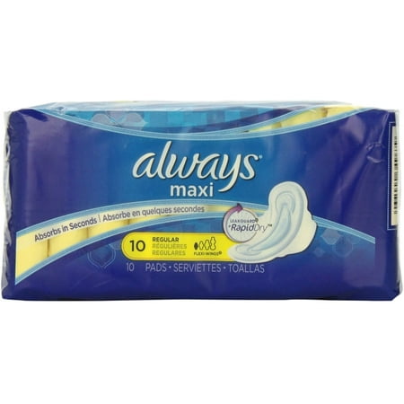3 Pack - Always Maxi Regular Flexi-Wings Pads 10 ea