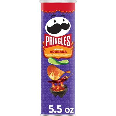 Pringles Enchilada Adobada Potato Crisps Chips  Lunch Snacks  5.2 oz