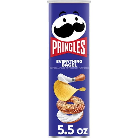 Pringles Everything Bagel Potato Crisps Chips  Lunch Snacks  5.5 oz