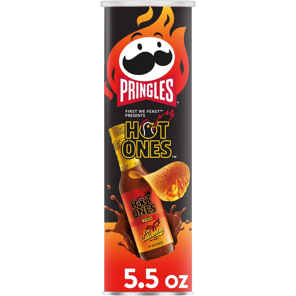 Pringles Hot Ones Rojo Potato Crisps Chips - 5.5oz