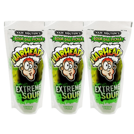 Van Holten s Pickles - Jumbo Pickle-In-A-Pouch (Extreme Sour  3 Pack)