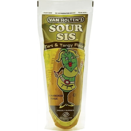 Van Holten s Pickles - Sour Sis Pickle-In-A-Pouch - 12 Pack