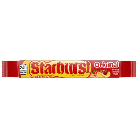 Starburst Original Fruit Chews Candy Single Pack, 2.07 ounce