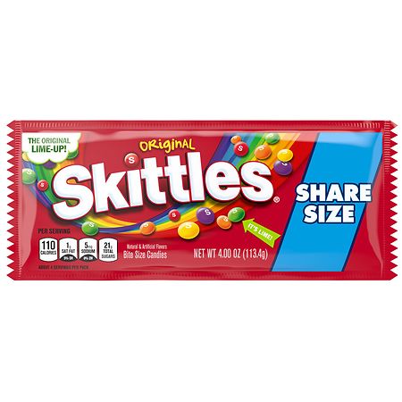 Skittles Original Fruity Candy Share Size  4 oz. Bag