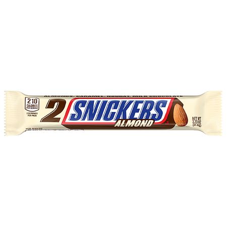SNICKERS Almond Chocolate Candy Bar, Sharing Size, 3.23 Ounce Bar