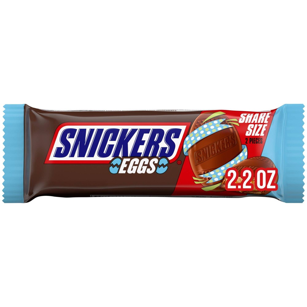 Snickers Easter Milk Chocolate Eggs - 2.2oz/2ct