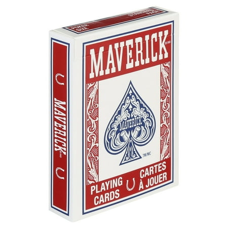 Maverick Poker Size Playing Cards 1 Count ( Colors May Vary )