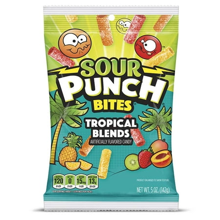 SOUR PUNCH, SOUR CANDY, TROPICAL BLEND