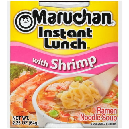 RAMEN NOODLE SOUP WITH SHRIMP, SHRIMP