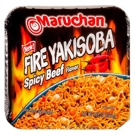 FIRE YAKISOBA SPICY BEEF JAPANESE HOME STYLE NOODLES, SPICY BEEF