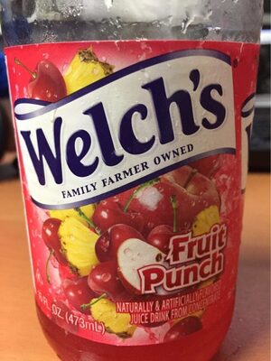 Welch's Fruit Punch 16oz Btl