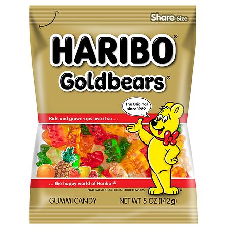 HARIBO, GOLD-BEARS, GUMMI CANDY, ORIGINAL
