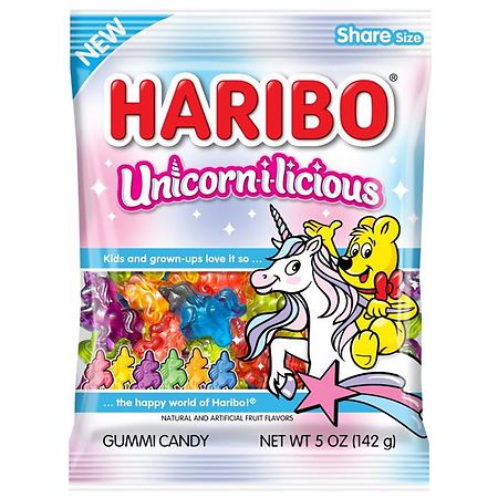 Haribo Unicorn Gummies - 5.0 oz