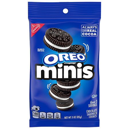 NABISCO OREO COOKIES-SINGLE SERVE SANDWICH MINI 1X3 OZ
