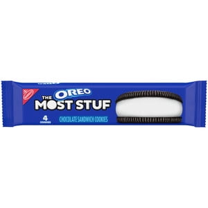 OREO The Most Stuf Chocolate Sandwich Cookies  1- 3oz pack (4 cookies)