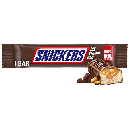 Snickers Chocolate Caramel Peanut Butter Ice Cream Bar - 2.8 oz
