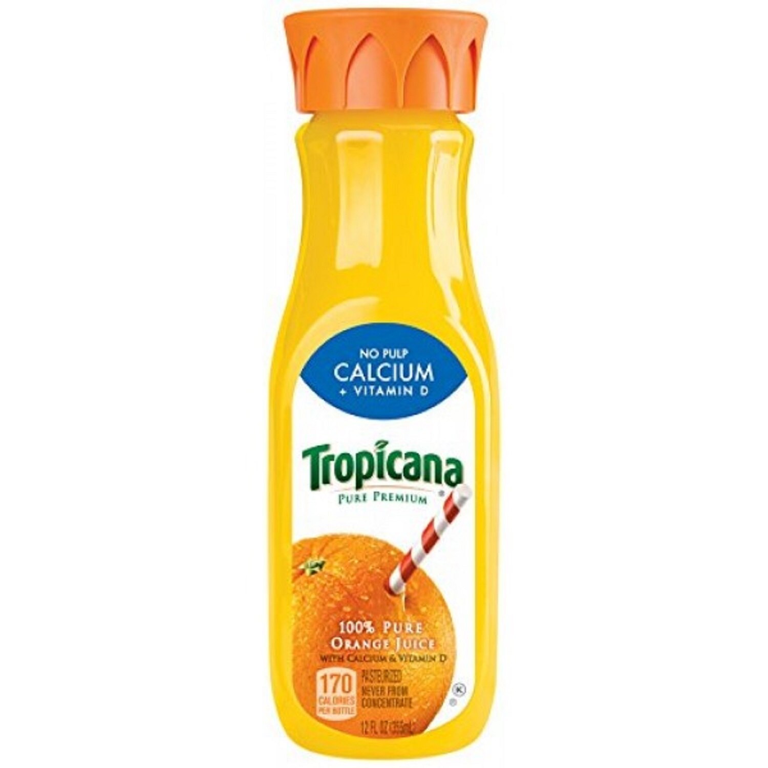 Tropicana Orange Juice No Pulp W/Calcium 11oz