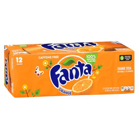 Fanta Orange Soda 12pk 12oz Cans