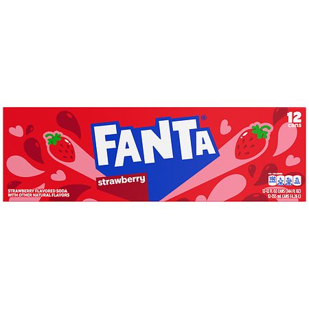 Fanta Strawberry Soda 12pk 12oz Cans