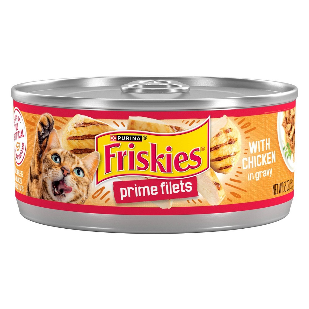 Purina Friskies Prime Filets Wet Cat Food with Chicken In Gravy - 5.5oz