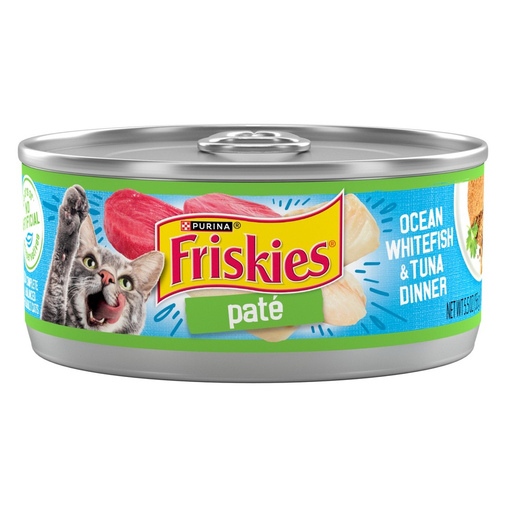 Purina Friskies Paté Wet Cat Food Ocean White Fish & Tuna Dinner - 5.5oz