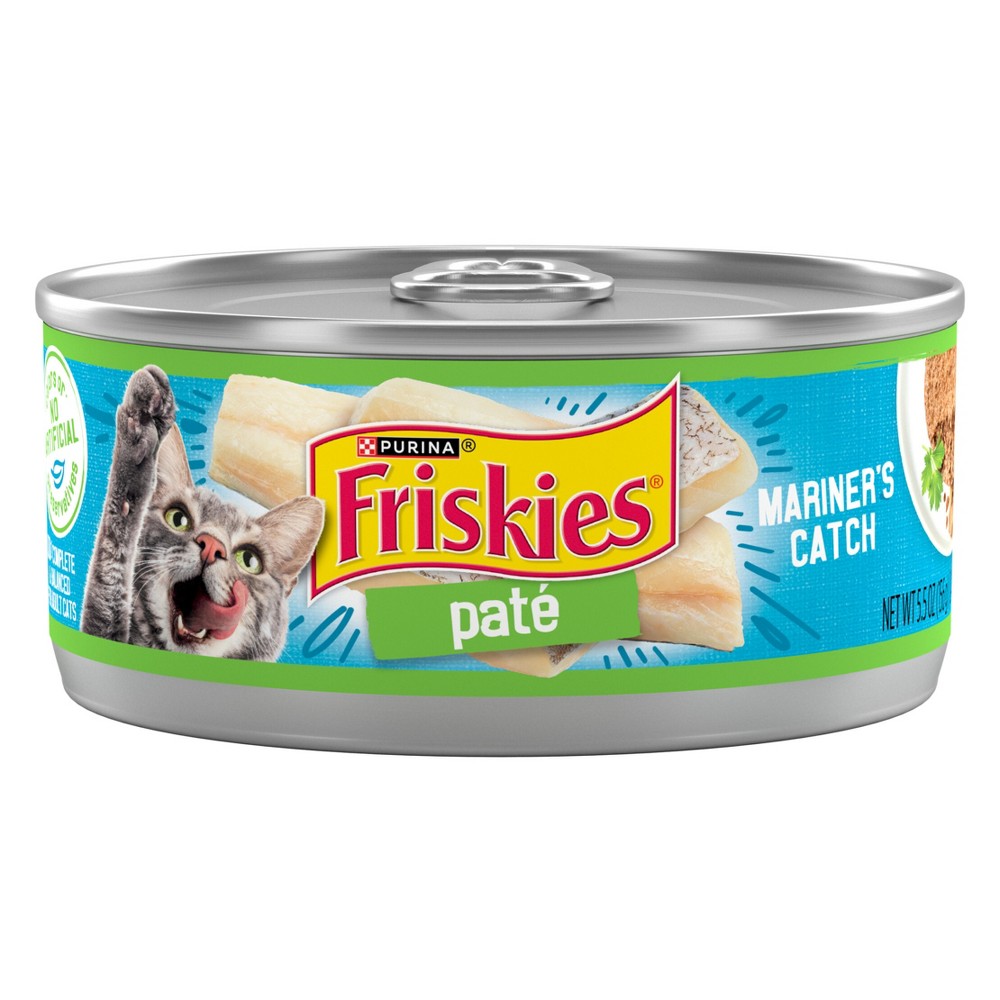 Purina Friskies Paté Fish Flavor Wet Cat Food Mariner's Catch - 5.5oz