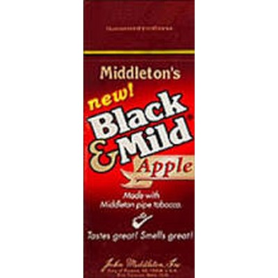 Middleton 4616 Black & Mild Apple Pipe Tobacco Cigars - Case Of 25