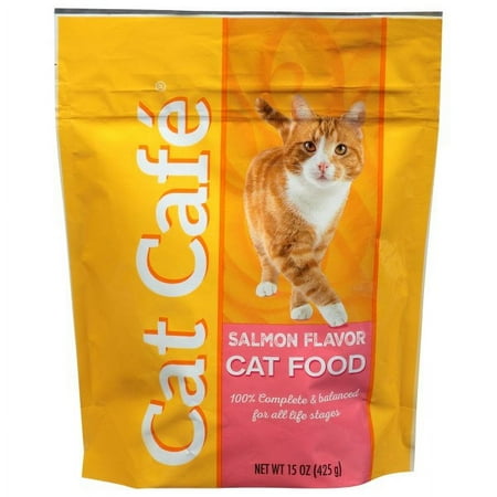 New 802241 Cat Cafe Cat Food Salmon 15Oz (10-Pack) Cat Food Cheap Wholesale Discount Bulk Pets Cat Food Winter