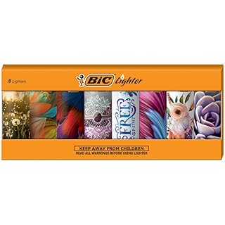 BIC Special Edition Bohemian Series Lighters, Set of 8 Lighters (B01M73S2JT)