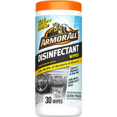 Armor All Disinfectant Wipes - 30 Count Canister