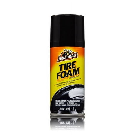 Armor All Tire Foam  Restores Deep-Black Look  4 oz.