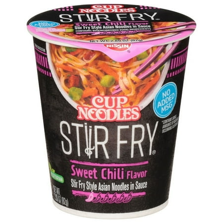SWEET CHILI FLAVOR STIR FRY STYLE ASIAN NOODLES IN SAUCE, SWEET CHILI