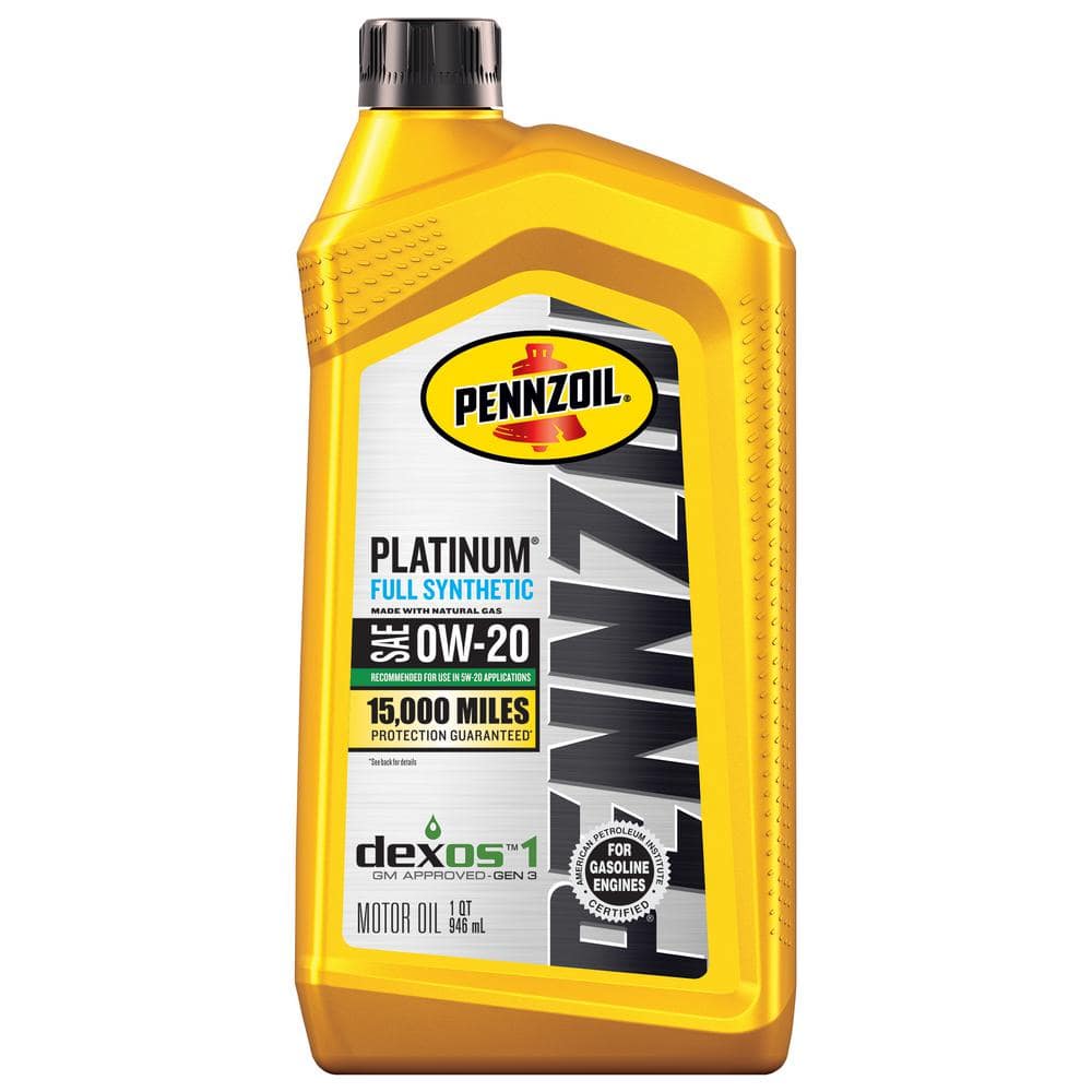 Pennzoil Platinum Full Synthetic 0W-20 Motor Oil  1-Quart