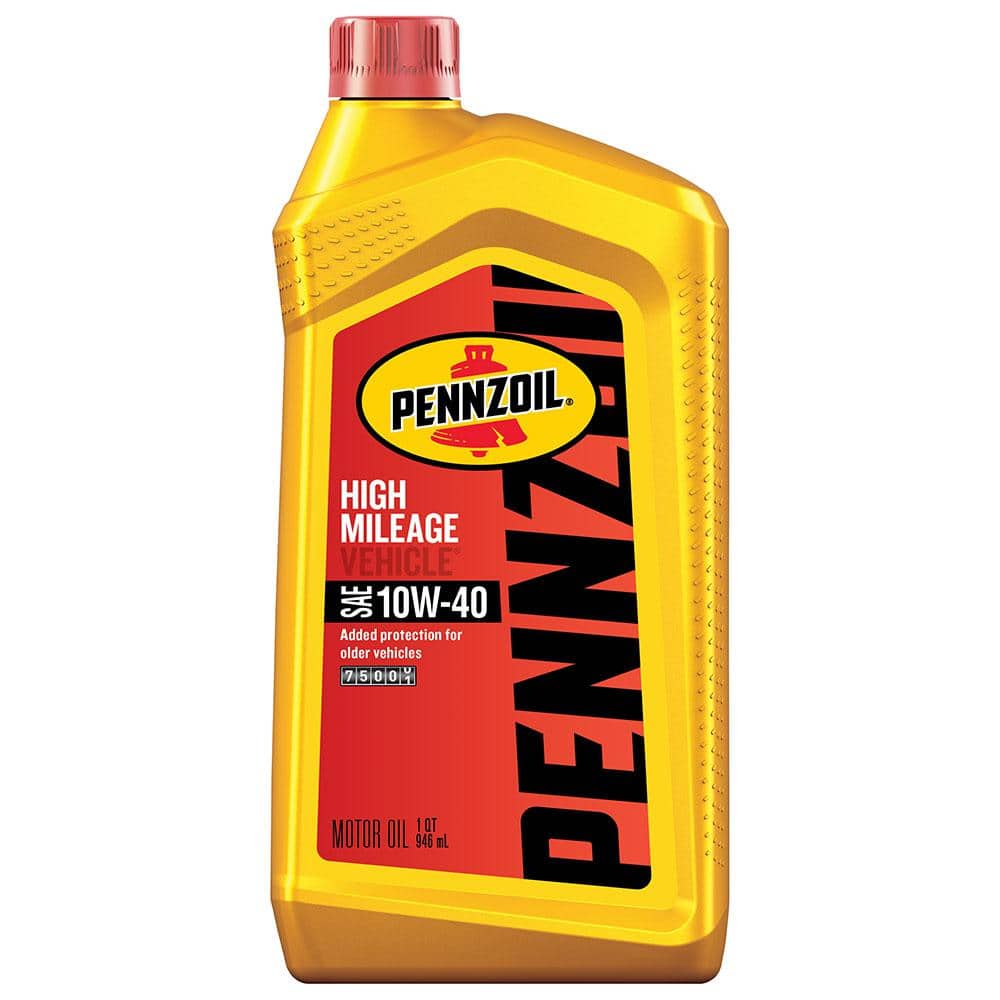 Pennzoil High Mileage 10W-40 Motor Oil  1 Quart
