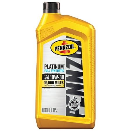 Pennzoil Platinum Full Synthetic 10W-30 Motor Oil  1 Quart