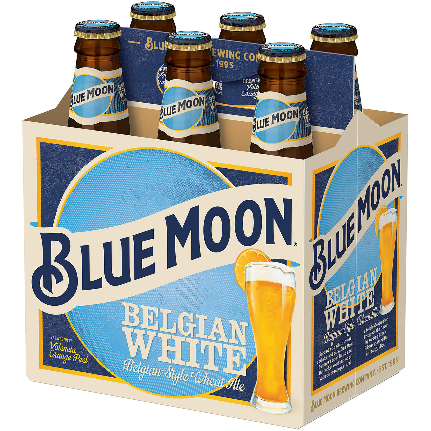 Blue Moon Belgian White Wheat Ale Beer - 6pk/12 fl oz Bottles