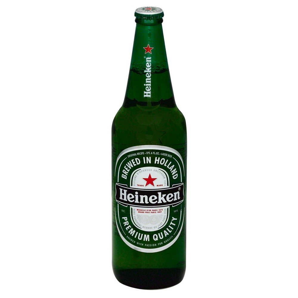 Heineken Imported Premium Lager Beer - 24 fl oz Bottle