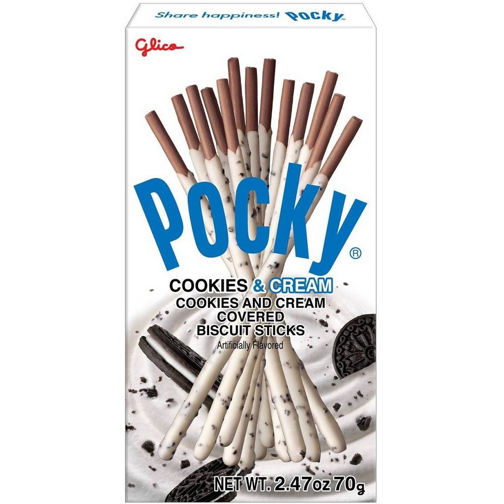GLICO, POCKY, COOKIES & CREAM COVERED BISCUIT STICKS