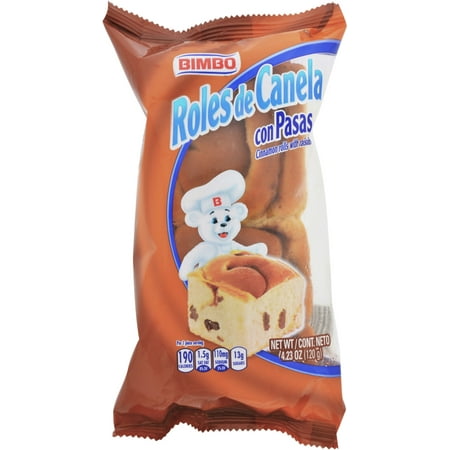 Bimbo Roles de Canela con Pasas Cinnamon Rolls - 4.23oz