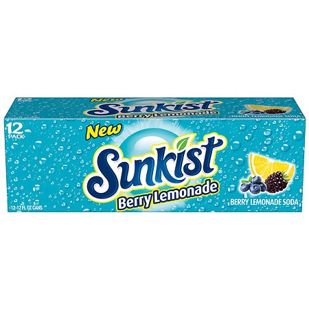 Sunkist Berry Lemonade 12pk 12oz Can