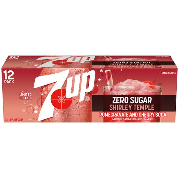 7Up Shirley Temple Zero Sugar 12pk 12oz Cans