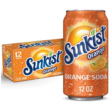 Sunkist Orange Soda 12pk 12oz Cans