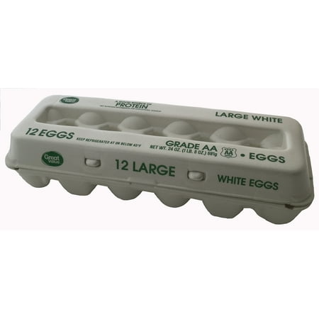 Great Value Large Grade A, 12 Eggs