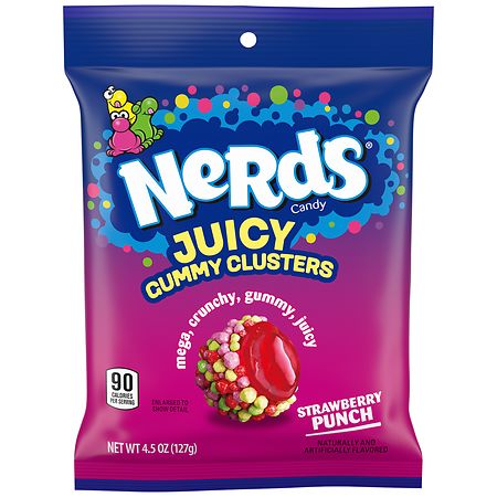 Nerds Juicy Gummy Clusters Peg - 4.5oz