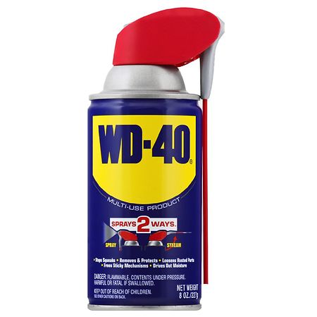 Classic WD-40 Formula  Multi-Purpose Lubricant Spray Smart Straw  8 oz  Machine & Tool Lubricant