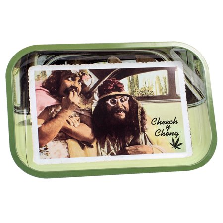 Cheech & Chong Metal Rolling Tray - Los Cochinos / 11  x 7