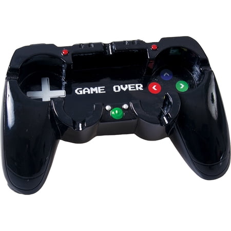 Game Remote Polyresin Ashtray - 7.75 x5  / Black